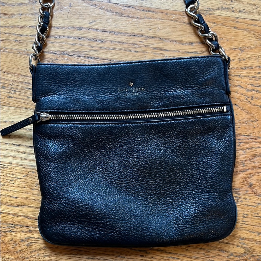 Gently used Kate Spade Black Leather Handbag